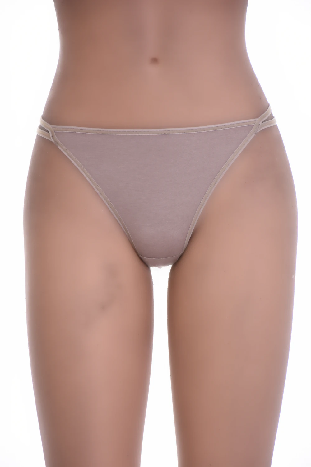 Soft cotton thong with minimal coverage and a clean trim-free front, a comfortable everyday basic.