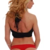 Soft cotton thong with a smooth solid face and thong back, a breathable everyday low-rise basic.