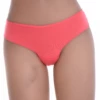 Soft cotton thong with a smooth solid face and slim back, a breathable everyday low-rise basic.