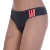 Soft cotton thong with a smooth solid face and slim back, a breathable everyday low-rise pick.
