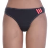 Soft cotton thong with a smooth solid face and slim back, a breathable everyday low-rise pick.