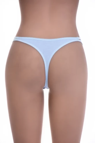 Soft cotton-blend thong with a minimal thong back and a clean trim-free front for easy everyday wear.