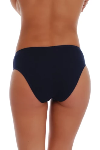 Decorative cotton bikini briefs from Tiara Galiano with a floral lace back and slim waistband.