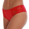 Decorative cotton-and-lace bikini briefs from Tiara Galiano with a mid rise and slim waistband.