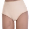 Decorative lace front Brazilian panties in smooth microfiber that stay invisible under fitted clothing.