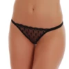 Microfiber bikini briefs with embroidered floral lace and slim string sides for a dressier look.