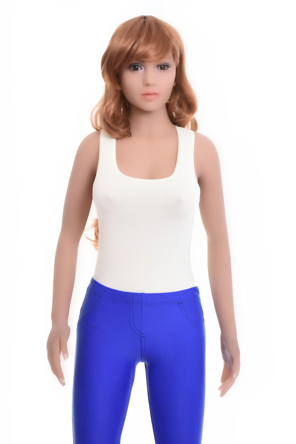 Everyday scoop-neck cotton bodysuit with a sporty open back and soft, breathable fabric for women.