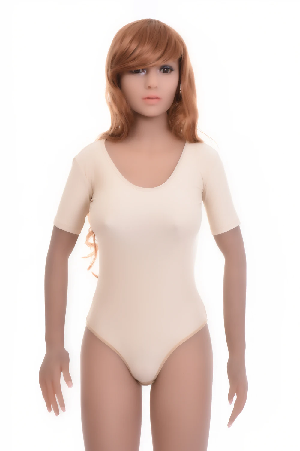 Fine microfiber tee bodysuit with brazilian back, close to the skin and holding its shape through the day.