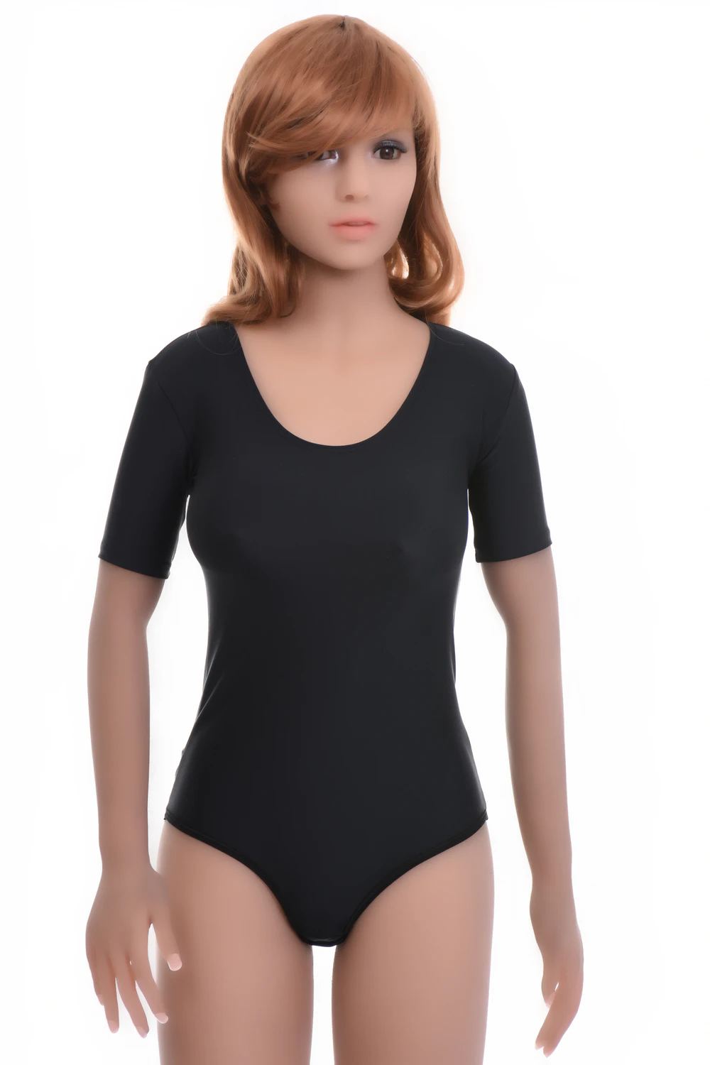 Fine microfiber tee bodysuit with brazilian back, close to the skin and holding its shape through the day.