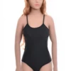 Fine sleeveless microfiber tank bodysuit with brazilian back, invisible under fitted clothing.