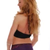 Floral lace front and breathable mesh body on dressy low-rise Brazilian-cut briefs.