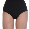 High-rise cotton Brazilian panties that smooth over the hip, with a breathable mesh back and moderate coverage.