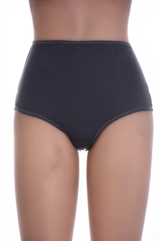 High-rise cotton Brazilian panties for women with a mesh back panel, smoothing the hip under fitted layers.