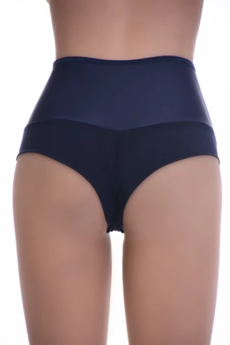High-waisted microfiber Brazilian briefs with a breathable mesh panel and cheeky back, a clean everyday cut.