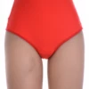 High-waisted Brazilian panties with a floral lace front and a smooth microfiber body for everyday wear.