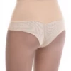 High-waisted cotton Brazilian briefs for women with a sheer breathable mesh back and moderate coverage.