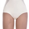 High-waisted cotton briefs cut high at the waist with a smooth tucked-in line and full coverage.