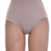 High-waisted cotton briefs with a wide waistband that stays put under dresses and high-rise trousers.