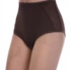 High-waisted cotton briefs with a wide waistband that holds smoothly over the stomach, full coverage.