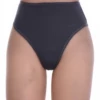 High-waisted cotton thong in a breathable soft knit with light tummy coverage, a comfortable daily basic.