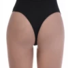 Smooth high-waisted cotton thong with a thong back and clean front, a breathable daily staple.
