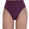 Soft cotton-blend high-waisted thong with light coverage and a smooth face, an easy daily staple.