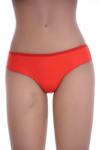 High-waisted microfiber thong in a fine smooth knit with a settled rise, an invisible everyday pick.
