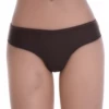 Fine microfiber high-waisted thong with light tummy coverage and a smooth face, invisible under clothing.