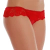 Soft floral lace boyshorts with a square-cut leg and cheeky back, a pretty low-coverage everyday cut.
