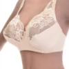 Soft unpadded lace bra with floral upper cups and a scalloped neckline, adjustable straps for an everyday fit.