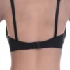 Lace bra with shaped cups for a rounded full-coverage shape and a smooth microfiber base across sizes.