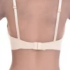 Lace soft-cup bra with a smooth microfiber base and a small center bow, a delicate unpadded everyday style.