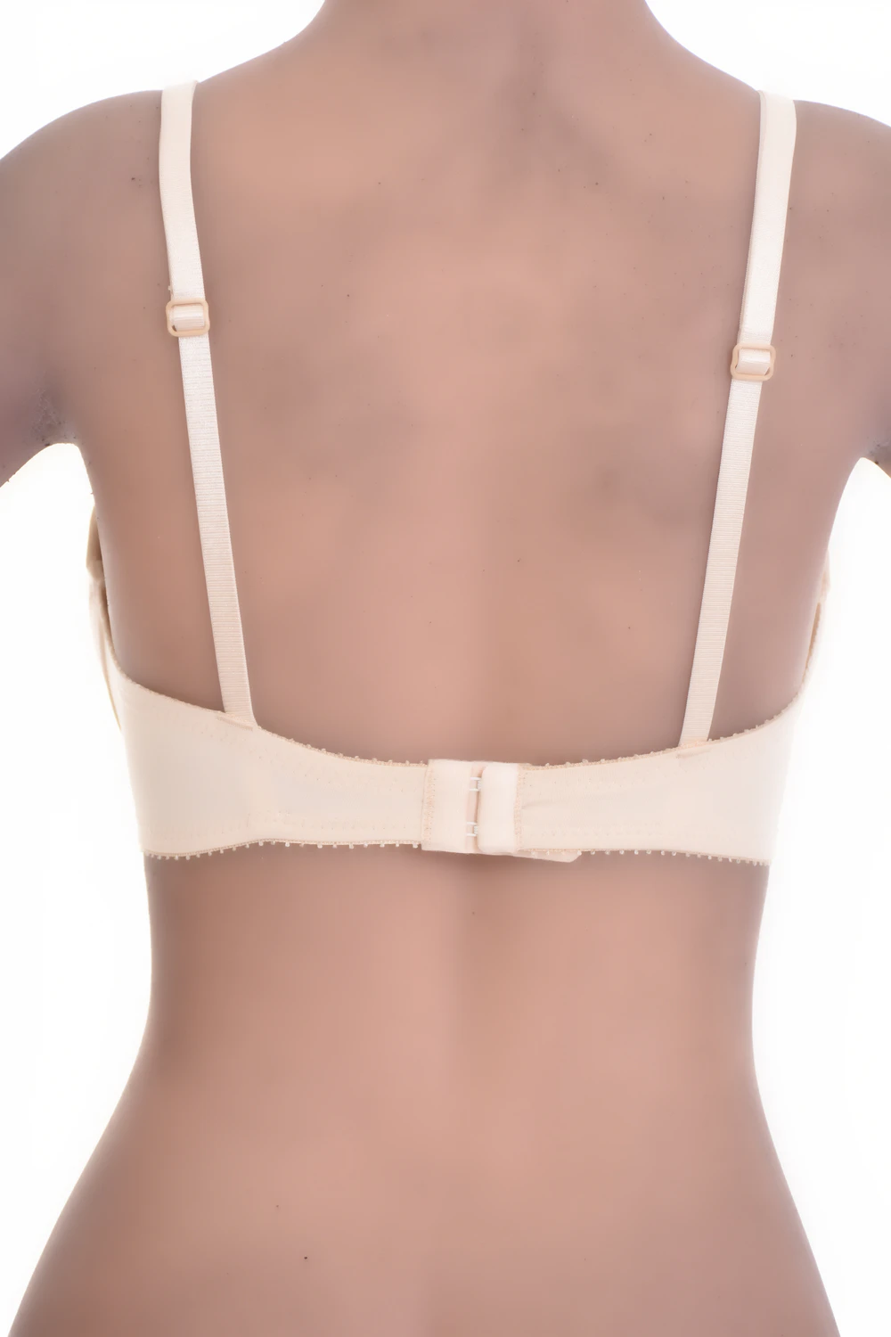 Lace soft-cup bra with a smooth microfiber base and a small center bow, a delicate unpadded everyday style.