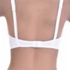 Soft-cup lace bra with a microfiber lower cup that keeps the base smooth and a natural unpadded shape on top.