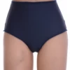 Light microfiber Brazilian panties with a high waist and sheer mesh front, smooth and no-show daily wear.