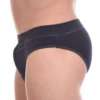 Soft cotton-blend men's briefs with a supportive classic shape and flat, comfortable waist.