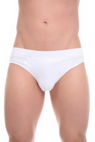 Soft cotton-blend men's briefs with a classic supportive cut and breathable everyday comfort.