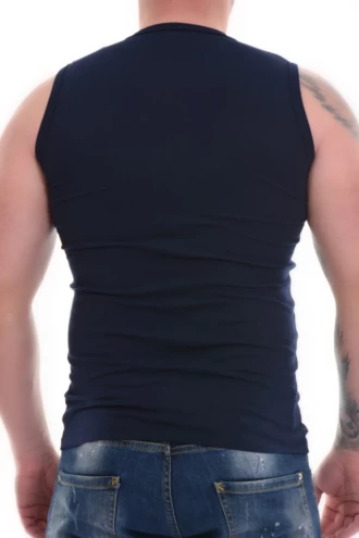 Everyday cotton-blend men's sleeveless top, soft and reliable from one wear to the next.