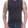 Soft cotton-blend sleeveless top for men with gentle stretch and an easy, comfortable fit.