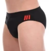 Men's cotton briefs with a flat elasticated waistband that stays put without pressing in.