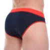 Close-fitting cotton briefs for men that keep things secure with a smooth line under clothing.