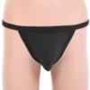 Cotton men's thong with a narrow back strap and minimal coverage for a clean line under slim cuts.