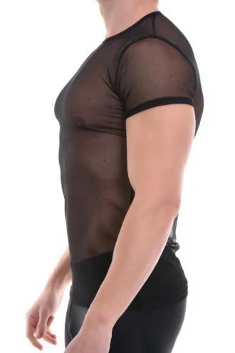 Tiara Galiano mesh men's tee with stretch and short sleeves, a light option for hot weather or training.