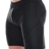 Men's black microfiber base-layer leggings, side view highlighting the snug warm thermal fit