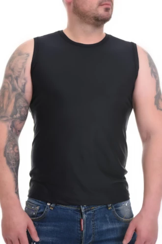 Tiara Galiano microfiber sleeveless top for men with stretch, an easy layer under shirts or hot days.