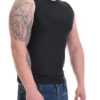 Fine microfiber men's vest with a round neckline and sleeveless shape that keeps the arms free.