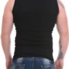 Tiara Galiano men's sleeveless top in a soft cotton blend that pulls on with nothing to fasten.