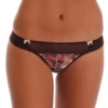 Breathable mesh Brazilian panties with a dressy lace front and satin sides, an easy everyday cut.