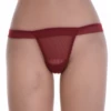 Airy mesh thong with a slim thong back in a clean solid colour, breathable for daily everyday wear.