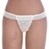 Airy mesh thong in a clean solid colour with minimal coverage, a lightweight pick for daily wear.